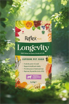 Reflex Plus Longevity Orta ve Büyük Irk Yavru Köpek Maması 3200g