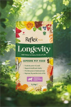 Reflex Plus Longevity Orta ve Büyük Irk Yavru Köpek Maması 3200g