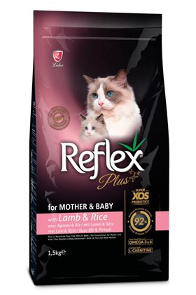 Reflex Plus Mother & Babycat Kuzu Etli 1.5 Kg Yavru Kedi Maması