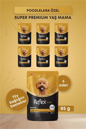 Reflex Plus Poodle Yetişkin Köpek Pouch Mama 85gr x 6 Adet