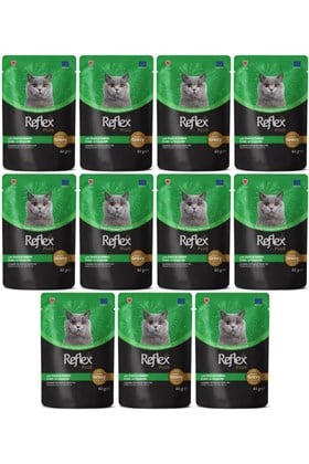 Reflex Plus Sos İçinde Parça Ördek ve Tavşan Etli Yetişkin Kedi Konservesi 85gr - 11 Adet