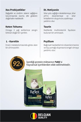 Reflex Plus Urinary Tavuklu Yetişkin Kedi Maması 1,5 kg
