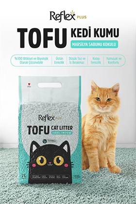 Reflex Tofu Marsilya Sabunu Kokulu Kedi Kumu 4 x 7 Lt