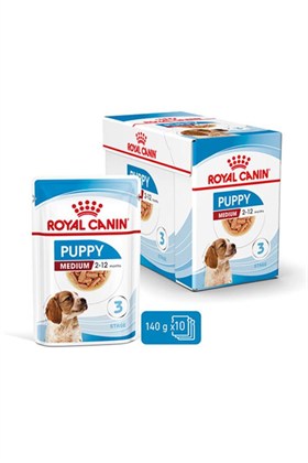 Royal Canin Medium Puppy Gravy Yavru Köpek Konservesi 10 Adet 140 gr