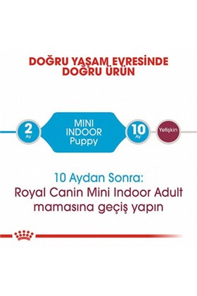 Royal Canin Mini Indoor Puppy Küçük Irk Yavru Köpek Maması 1,5 Kg