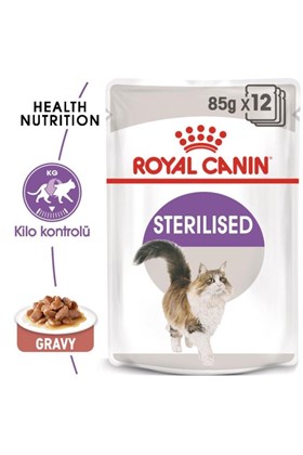 Royal Canin Sterilised 37 Gravy Kısırlaştırılmış Kedi Maması 85 Gr X 12 Adet