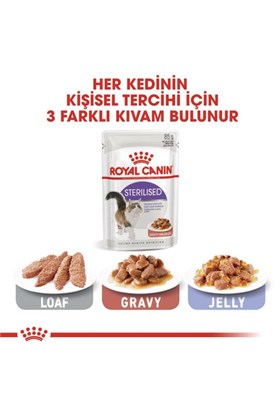 Royal Canin Sterilised 37 Gravy Kısırlaştırılmış Kedi Maması 85 Gr X 12 Adet