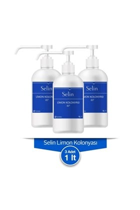 Selin Limon Kolonyası Şişe 3 Lt (1 Lt x 3 Adet)