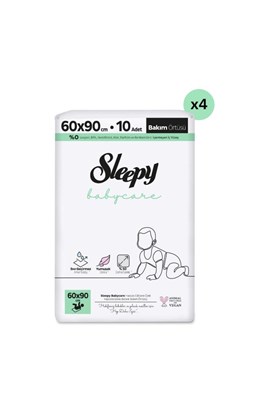 Sleepy Babycare Bebek Bakım Örtüsü 60x90 Cm 4x10 40 Adet