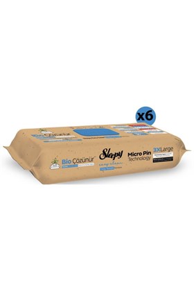 Sleepy Bio Çözünür Yüzey Temizlik Havlusu&mendili Deniz Tuzu&yosun 6x50 (300 YAPRAK)