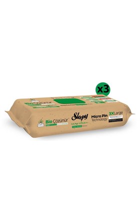 Sleepy Bio Çözünür Yüzey Temizlik Havlusu&Mendili Çay Ağacı&Misket Limonu 3x50 (150 Yaprak)