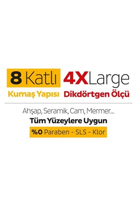 Sleepy Easy Clean Arap Sabunu Katkılı Mopa Uyumlu Yer Temizlik Havlusu&Mendili 50 Yaprak