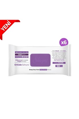 Sleepy Easy Clean Orkide Bahçesi Yüzey Temizlik Havlusu 6x100
