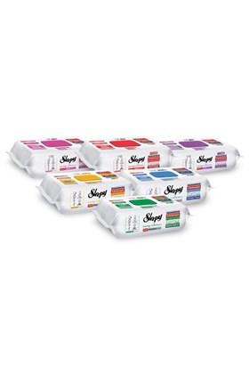 Sleepy Easy Clean Premium + Çiçek Serisi Yüzey Temizlik Havlusu Mendili 6x100 Karma Paket