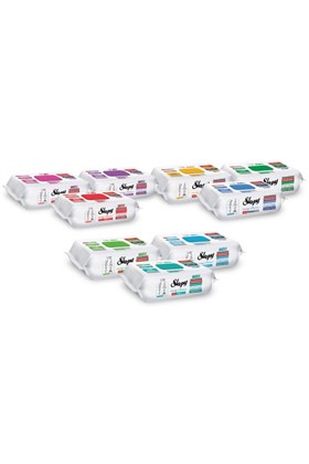 Sleepy Easy Clean Premium+Çiçek Serisi+Doğa Serisi Yüzey Temizlik Havlusu Mendili 9x100 Karma Paket