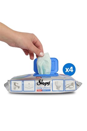 Sleepy Easy Clean Süper Kireç Sökücü Yüzey Temizlik Havlusu&mendili 4x30 (120 YAPRAK)