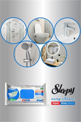 Sleepy Easy Clean Süper Kireç Sökücü Yüzey Temizlik Havlusu&mendili 12x30 (360 YAPRAK)