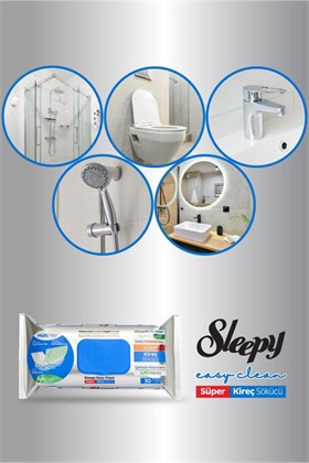Sleepy Easy Clean Süper Kireç Sökücü Yüzey Temizlik Havlusu&mendili 12x30 (360 YAPRAK)