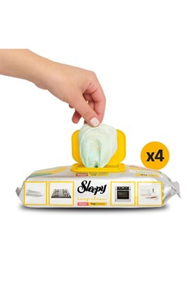 Sleepy Easy Clean Süper Yağ Çözücü Yüzey Temizlik Havlusu&mendili 4x30 (120 YAPRAK)