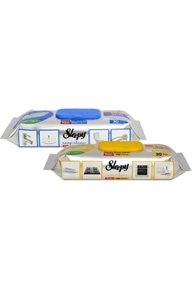 Sleepy Easy Clean Süper Yağ Çözücü&kireç Sökücü Yüzey Temizlik Havlusu&mendili 2x30 (60 YAPRAK)