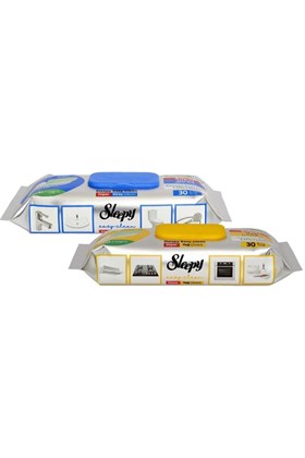 Sleepy Easy Clean Süper Yağ Çözücü&kireç Sökücü Yüzey Temizlik Havlusu&mendili 2x30 (60 YAPRAK)