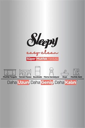 Sleepy Easy Clean Süper Yüzey Temizlik Mutfak Havlusu&Mendili Greyfurt Yağlı 50 Yaprak