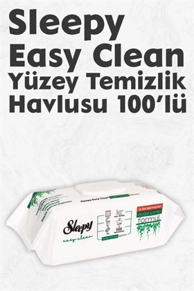 Sleepy Easy Clean Yüzey Tem. Havlusu 100 x4 Adet