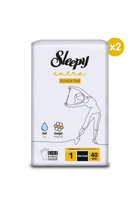 Sleepy Extra Ultra Ince Günlük Ped Normal 80 Adet Ped