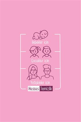 Sleepy Floral Kişisel Bakım Havlusu 100 Yaprak
