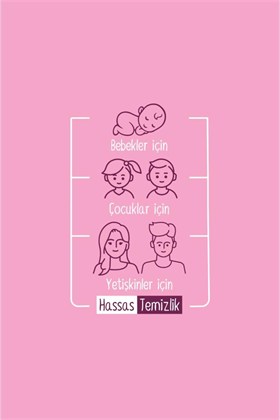 Sleepy Floral Kişisel Bakım Havlusu Çanta Boy 25 Yaprak
