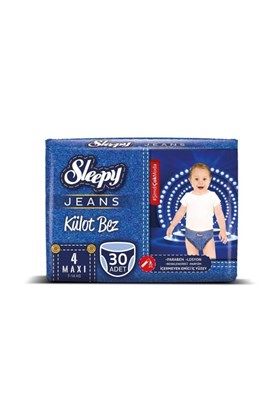 Sleepy Jeans Külot Bez 4 Beden Maxi 30 Adet