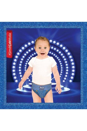 Sleepy Jeans Külot Bez 4 Beden Maxi 4lü Jumbo 120 Adet (7-14 KG)