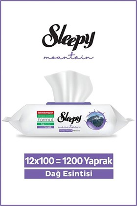 Sleepy Mountain Yüzey Temizlik Havlusu&Mendili Dağ Esintisi 12x100 (1200 Yaprak)