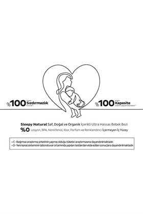 Sleepy Natural Double Soft Fırsat Paketi Bebek Bezi 1 Numara Newborn 50 Adet