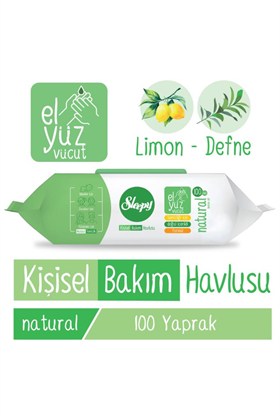 Sleepy Natural Kişisel Bakım Havlusu 100 Yaprak