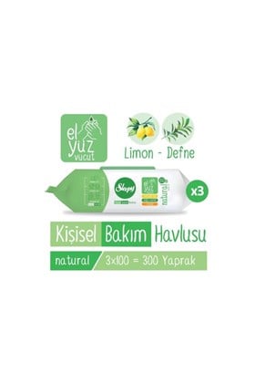Sleepy Natural Kişisel Bakım Havlusu 3x100 (300 Yaprak)