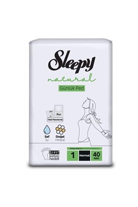 Sleepy Natural Ultra Hassas Günlük Ped Normal 40 Adet Ped