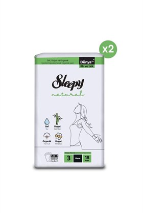 Sleepy Natural Ultra Hassas Hijyenik Ped Gece 36 Adet Ped