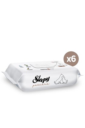 Sleepy Petcare Evcil Hayvan Islak Havlusu 6x60 Yaprak
