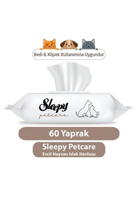 Sleepy Petcare Evcil Hayvan Islak Havlu 60 Lı 7497