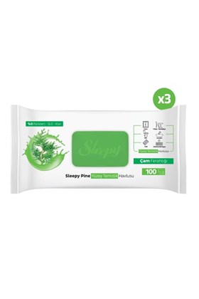 Sleepy Pine Yüzey Temizlik Havlusu&Mendili Çam Ferahlığı 3x100 (300 Yaprak)