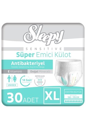 Sleepy Sensitive Antibakteriyel Emici Külot Xlarge 30 Adet
