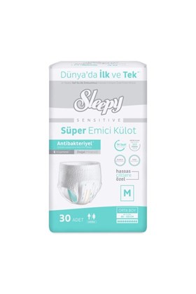 Sleepy Sensitive Antibakteriyel Emici Külot Medium 30 Adet