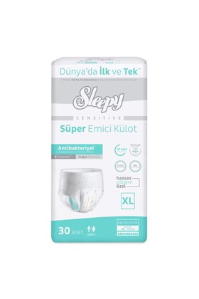Sleepy Sensitive Antibakteriyel Emici Külot Xlarge 30 Adet