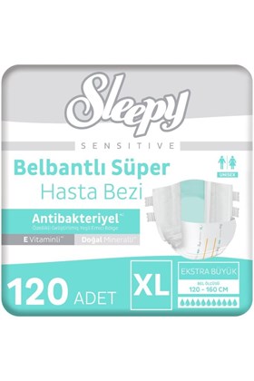 Sleepy Sensitive Süper Yetişkin Hasta Bezi Xlarge 30x4 120 Adet