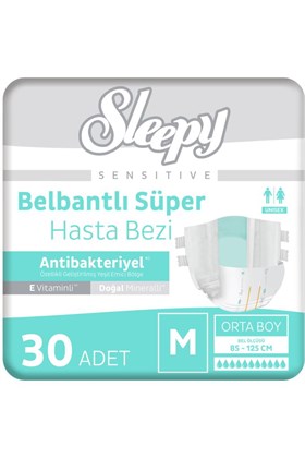 Sleepy Sensitive Süper Yetişkin Hasta Bezi Medium 30 Adet