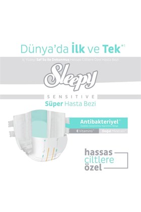Sleepy Sensitive Süper Yetişkin Hasta Bezi Medium 30x2 60 Adet