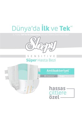 Sleepy Sensitive Süper Yetişkin Hasta Bezi Large 30x2 60 Adet