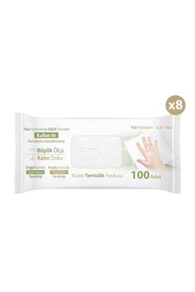 Turco Doğadan Pratik Temizlik Turco Doğadan Pratik Yüzey Temizlik Havlusu 8X100 (800 Yaprak)