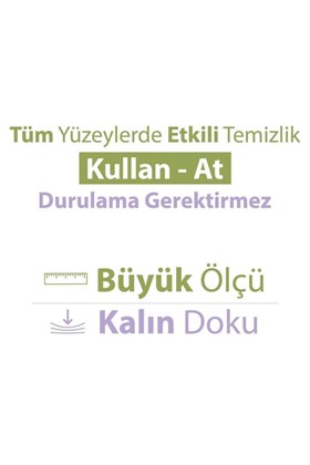 Turco Doğadan Pratik Temizlik Turco Doğadan Pratik Yüzey Temizlik Havlusu Lavanta 8x100 (800 YAPRAK)